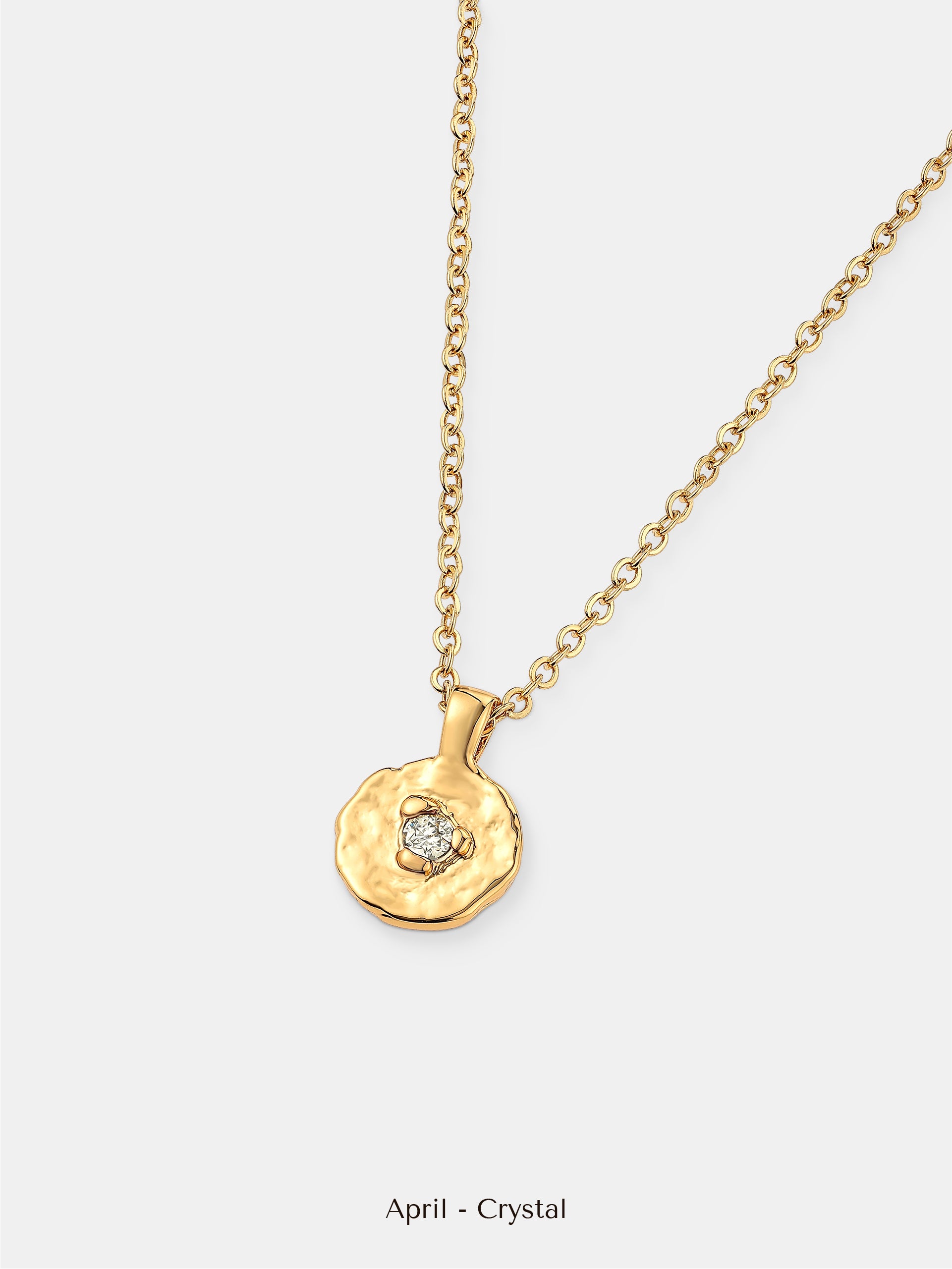 Birthstone Necklace - 18K Gold Plated