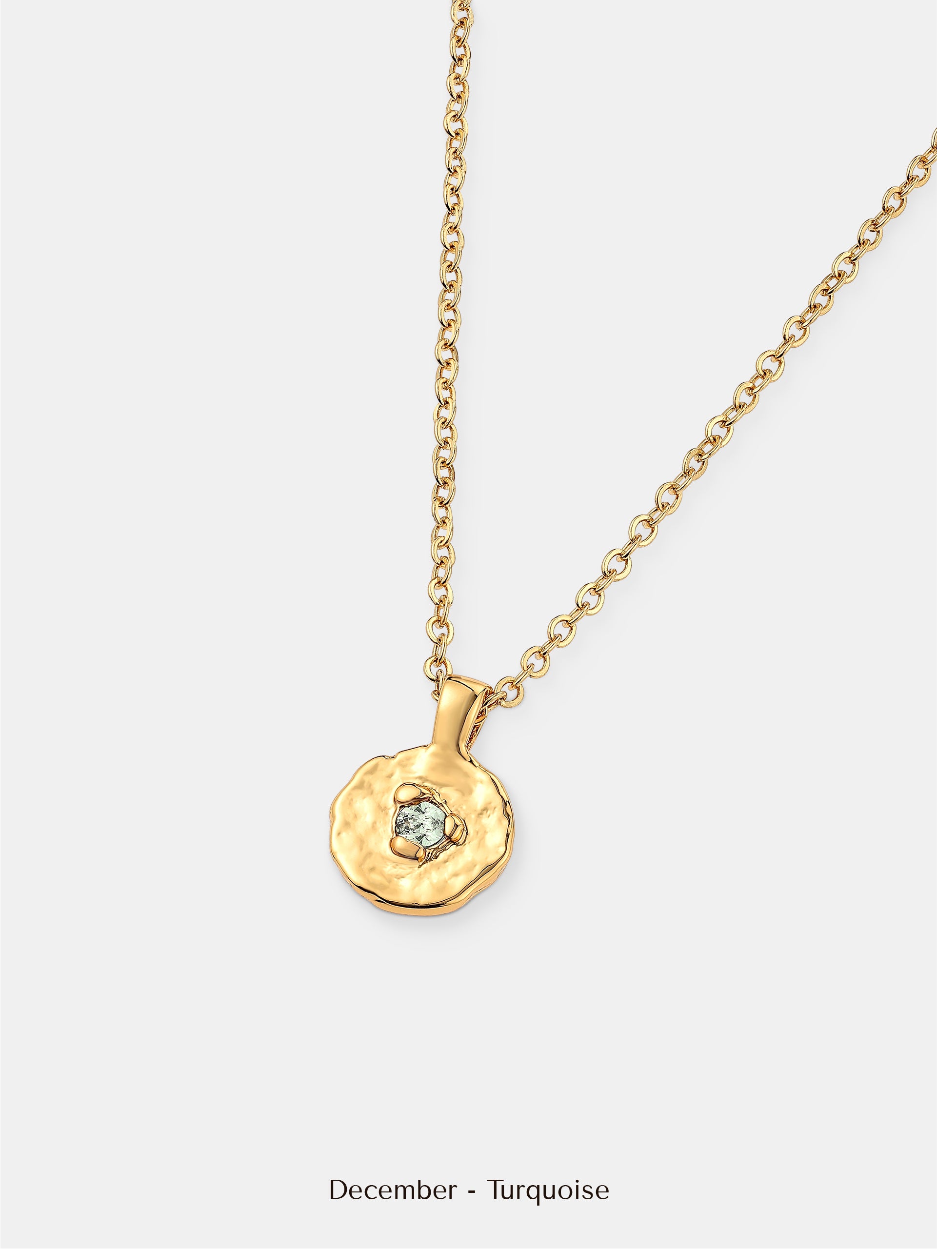 Birthstone Necklace - 18K Gold Plated