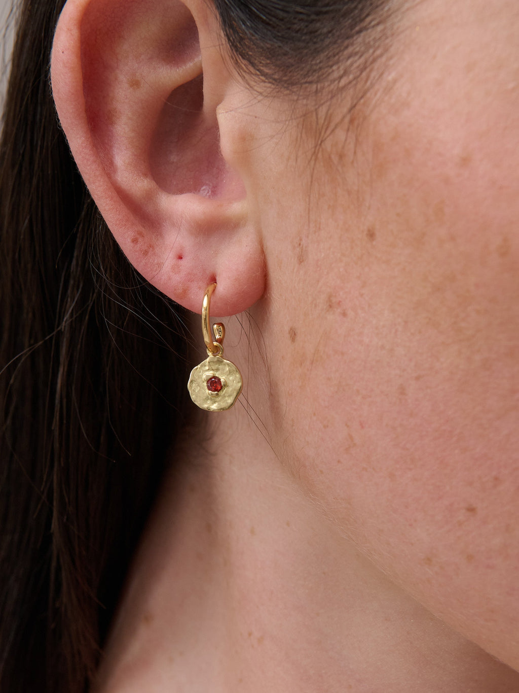 Birthstone Earrings - 18K Gold Plated