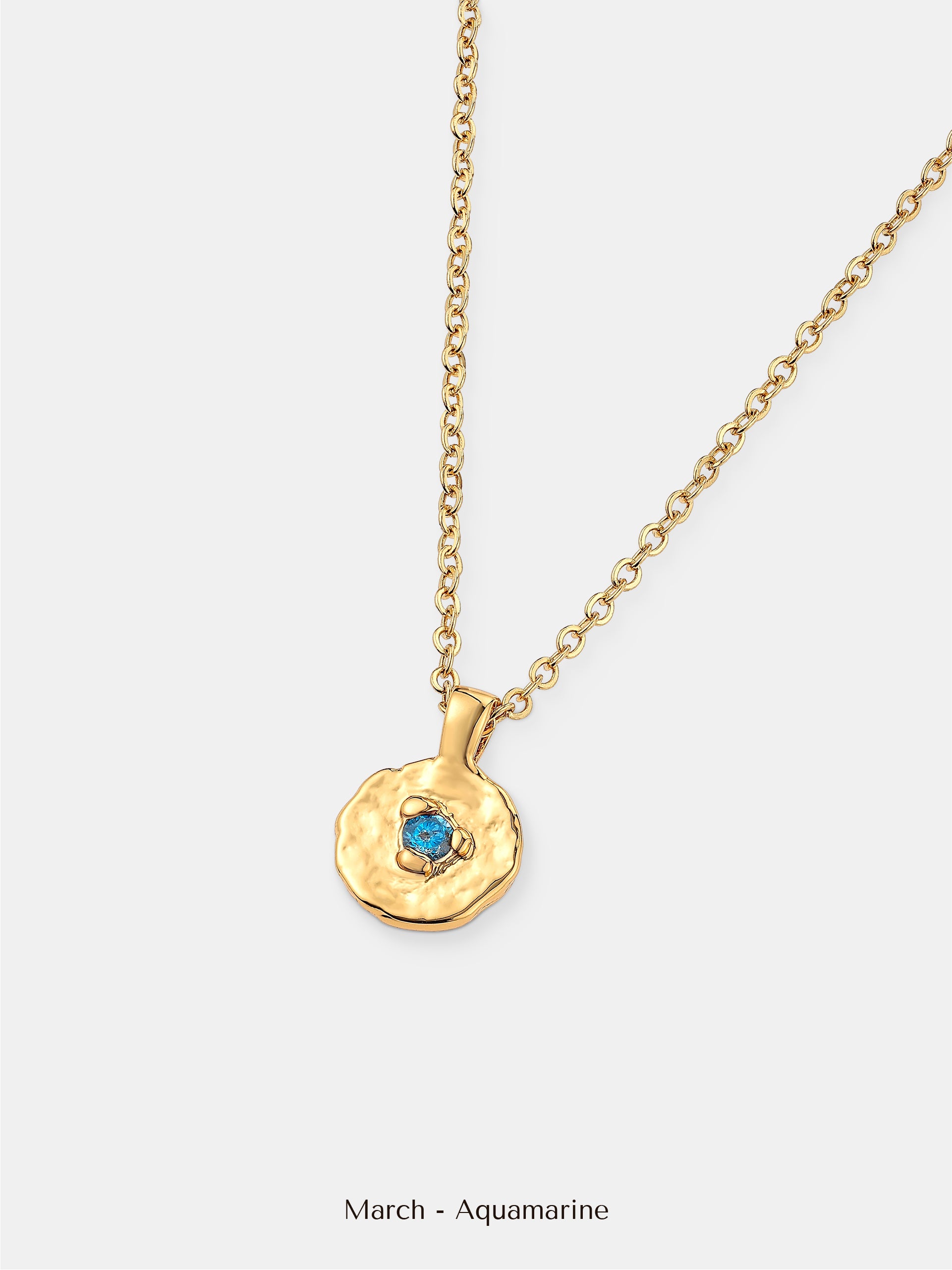 Birthstone Necklace - 18K Gold Plated
