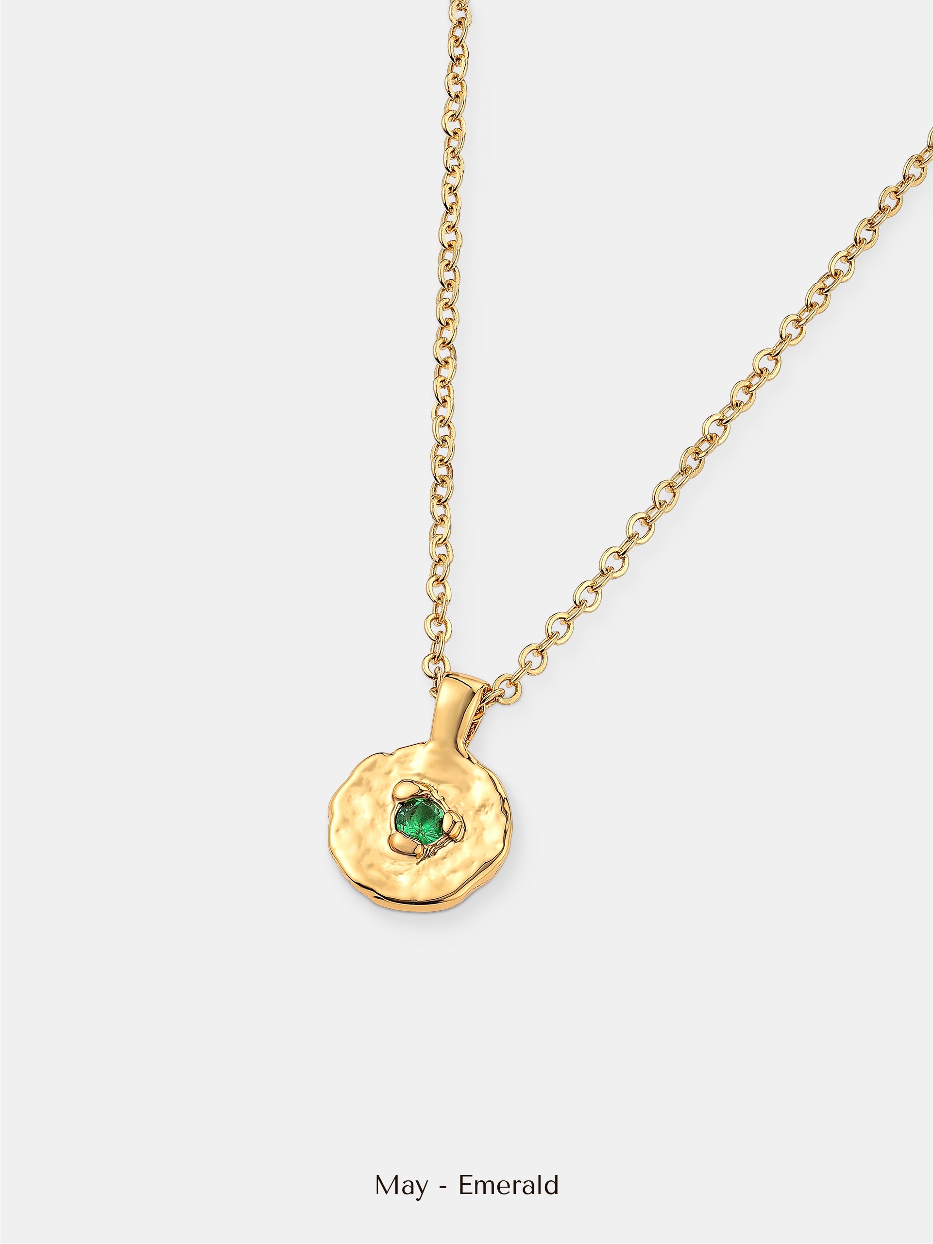 Birthstone Necklace - 18K Gold Plated