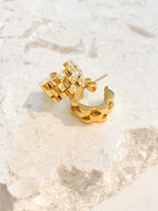 Ripple 18K Gold Plated Earrings