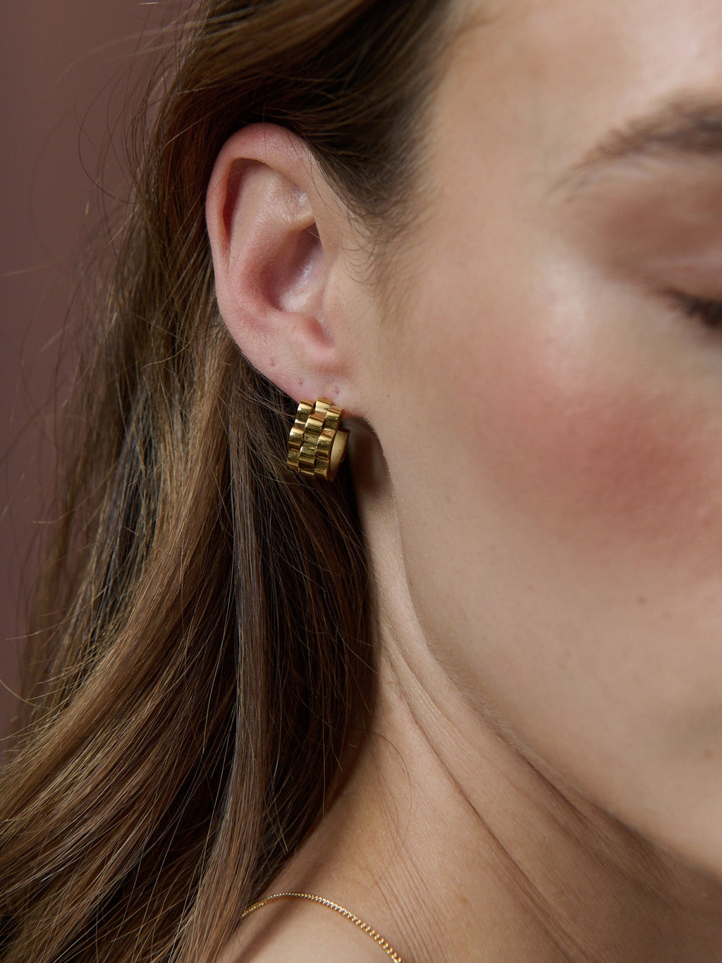 Ripple 18K Gold Plated Earrings