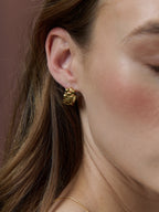 Ripple 18K Gold Plated Earrings