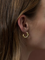 Ripple 18K Gold Plated Earrings