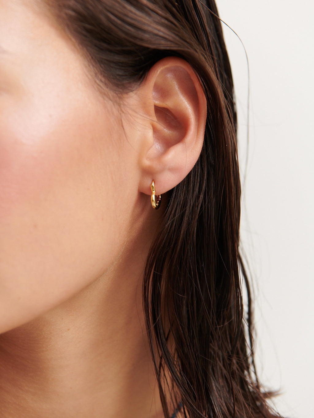 Piccolo Small Heart 18K Gold Plated Earrings