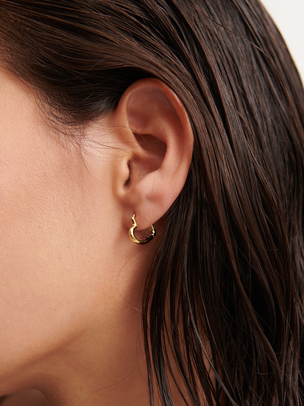 Piccolo Small Heart 18K Gold Plated Earrings