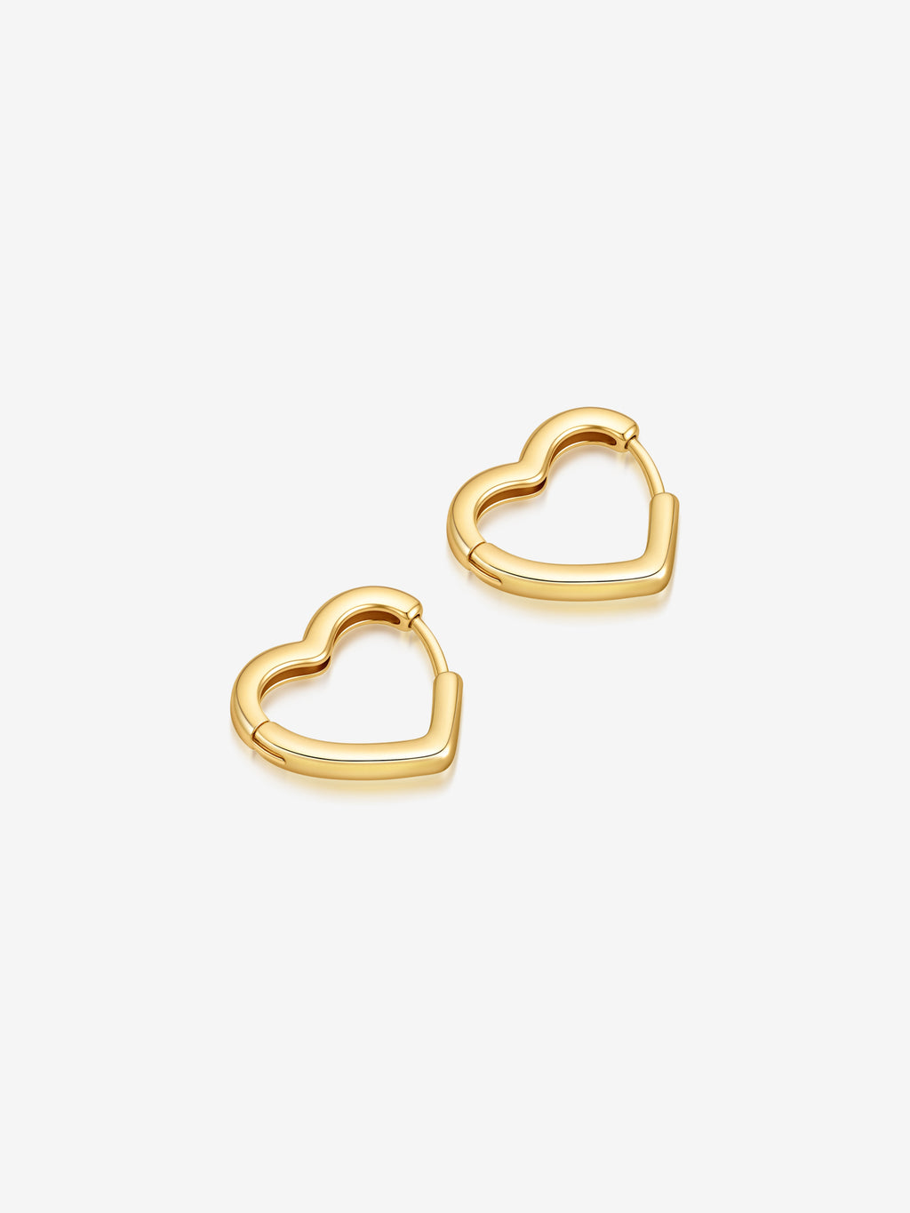 Piccolo Small Heart 18K Gold Plated Earrings