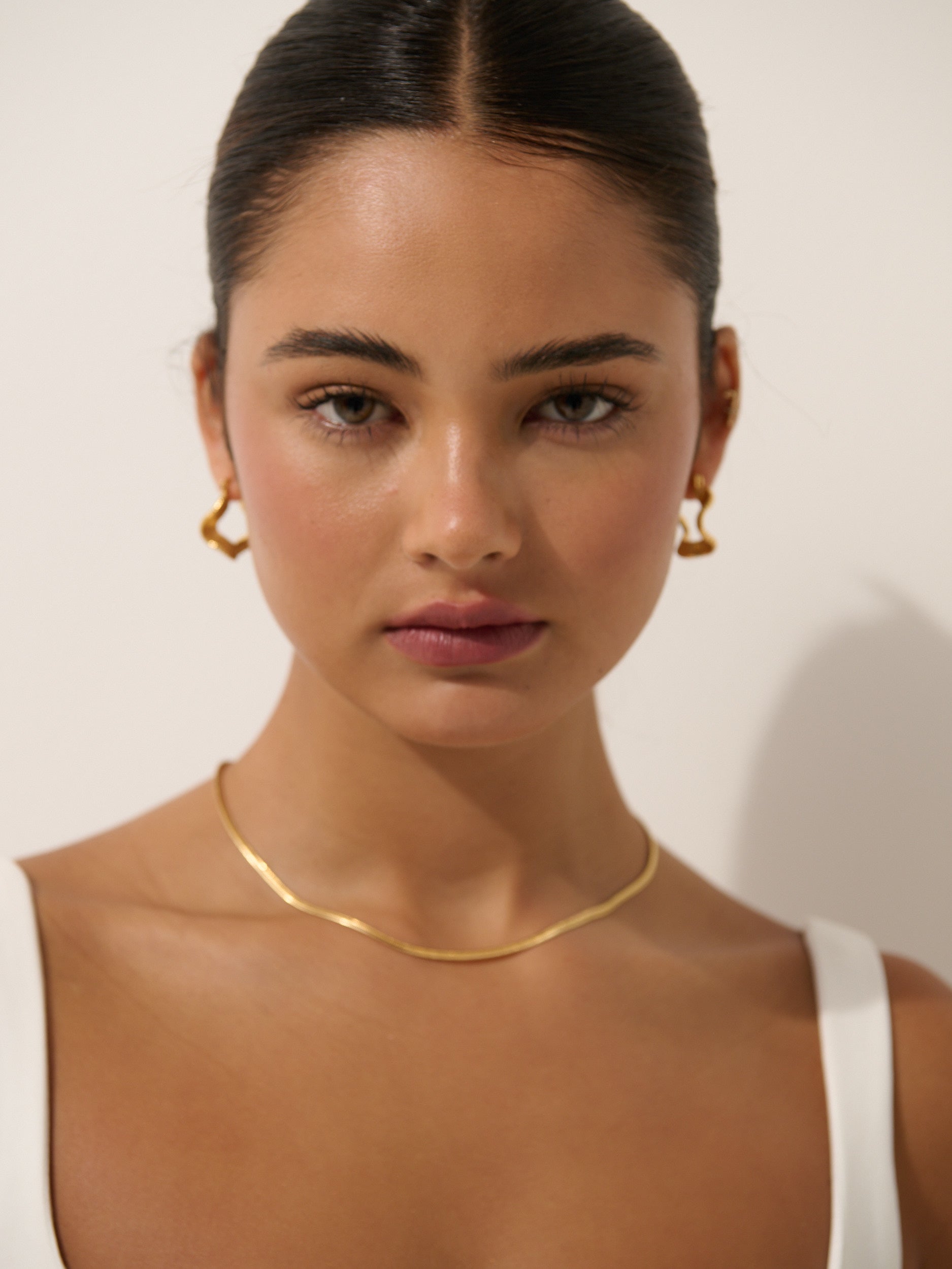 3mm Snake Necklace - 18K Gold Plated