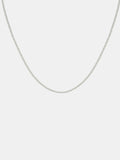 3mm Snake Plated Necklace -  Sterling Silver