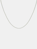 3mm Snake Plated Necklace -  Sterling Silver