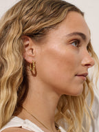Bally Twisted Earrings in 18K Gold Plated