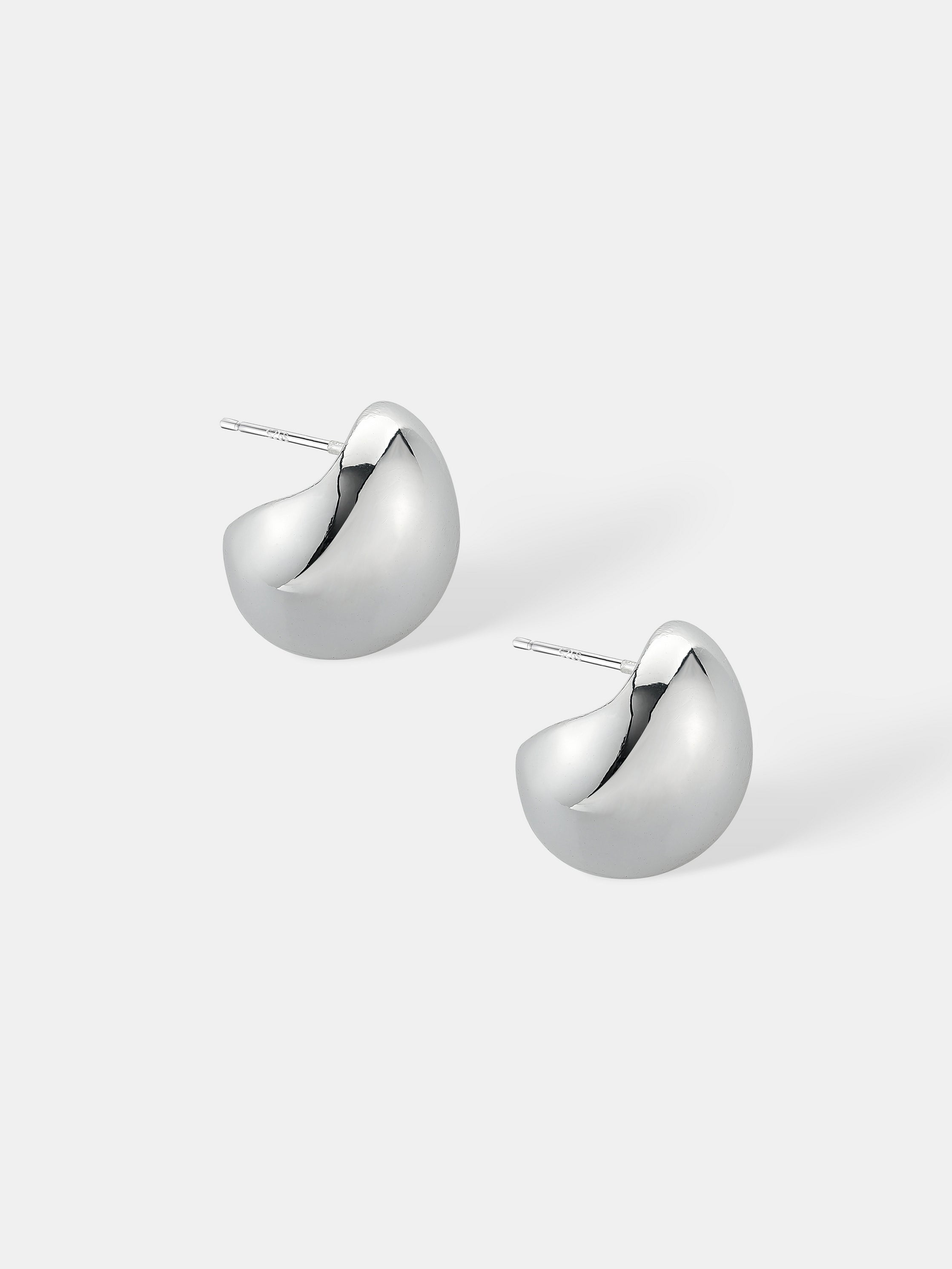 Mini Droplet Sterling Silver Plated Earrings