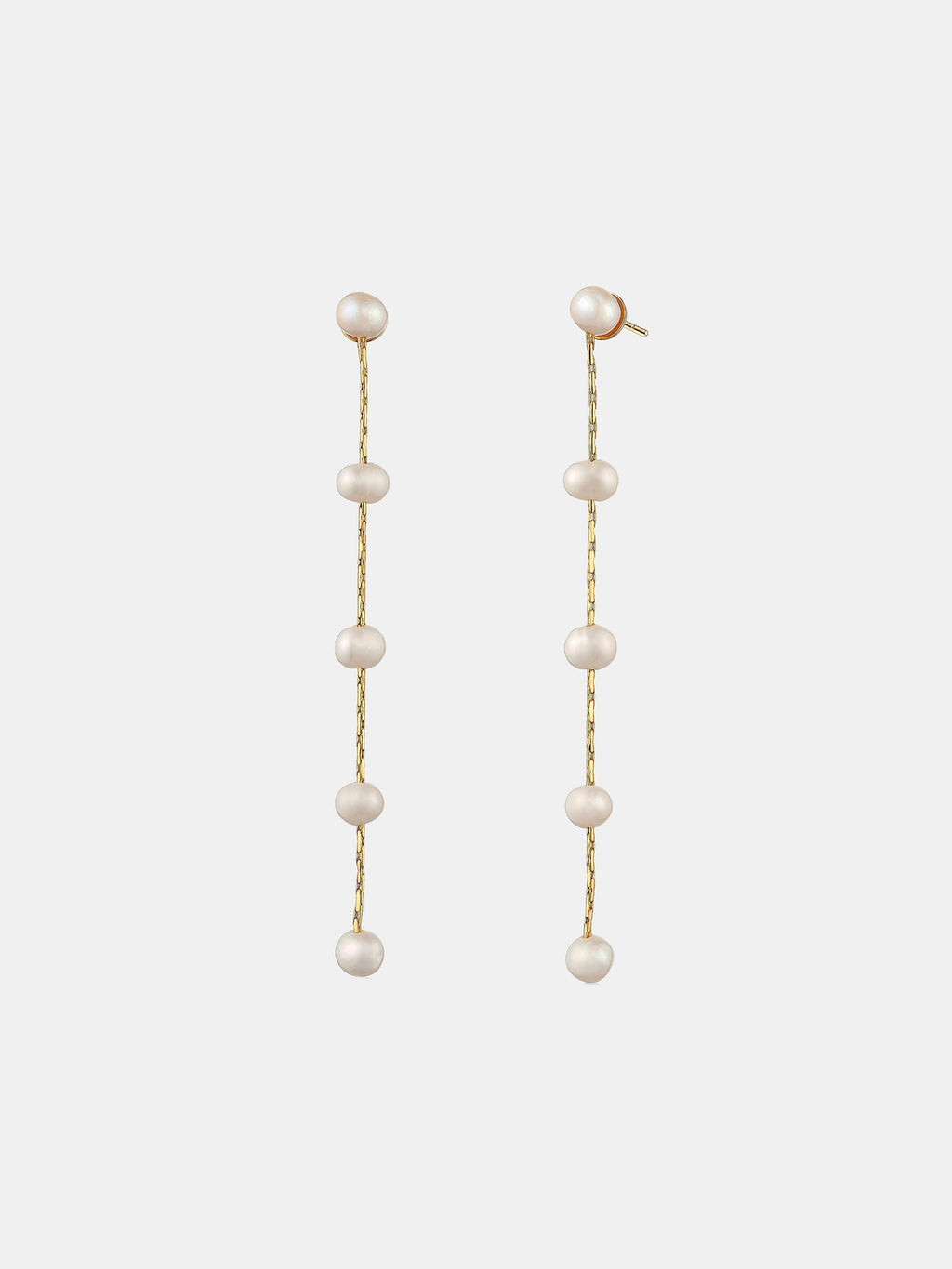 Freshwater Pearl Drops 18K Gold Plated Earrings