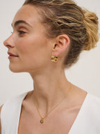Double Hoop 18K Gold Plated Earrings