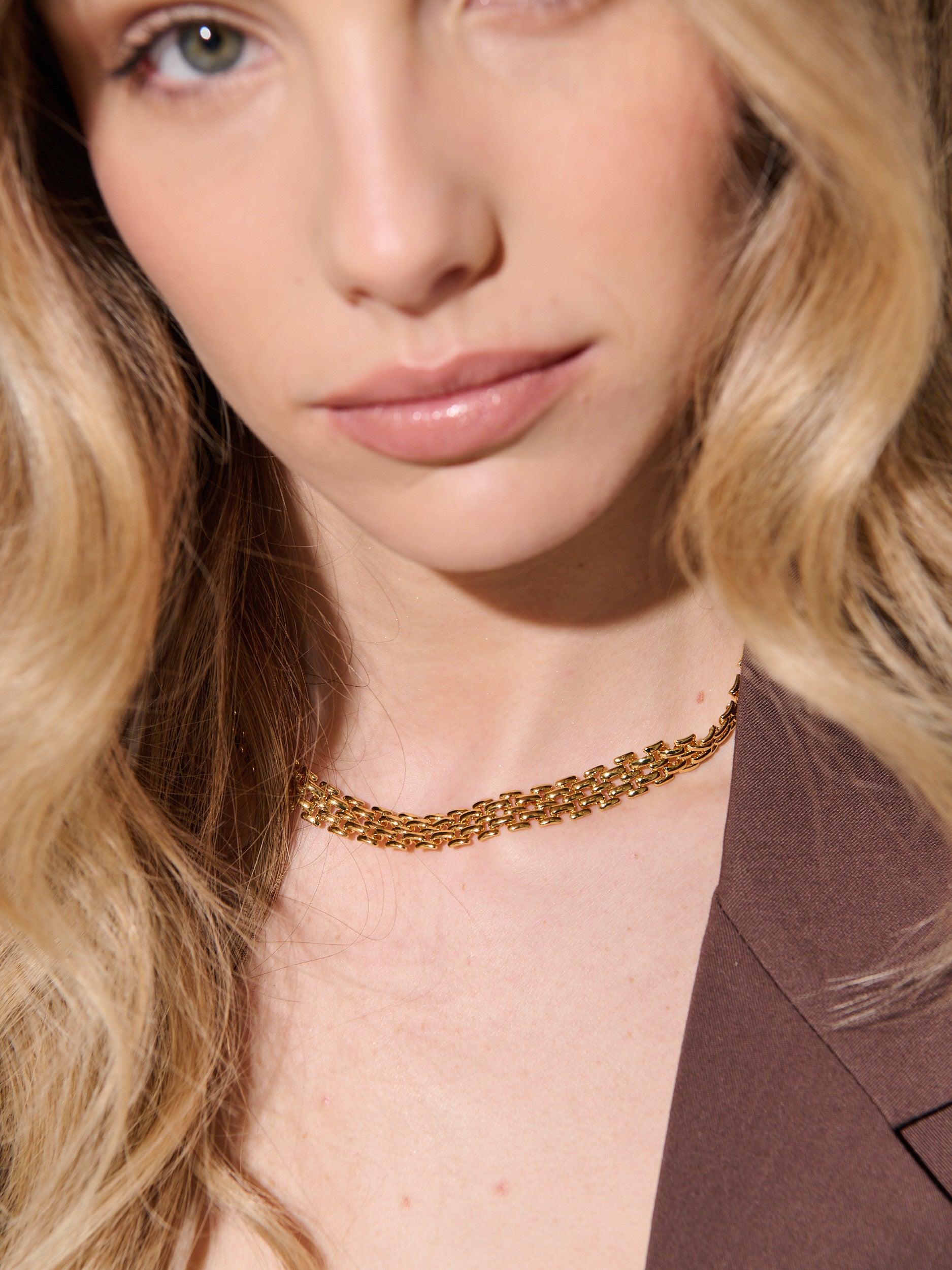 Popcorn Chain Necklace - 18K Gold Plated