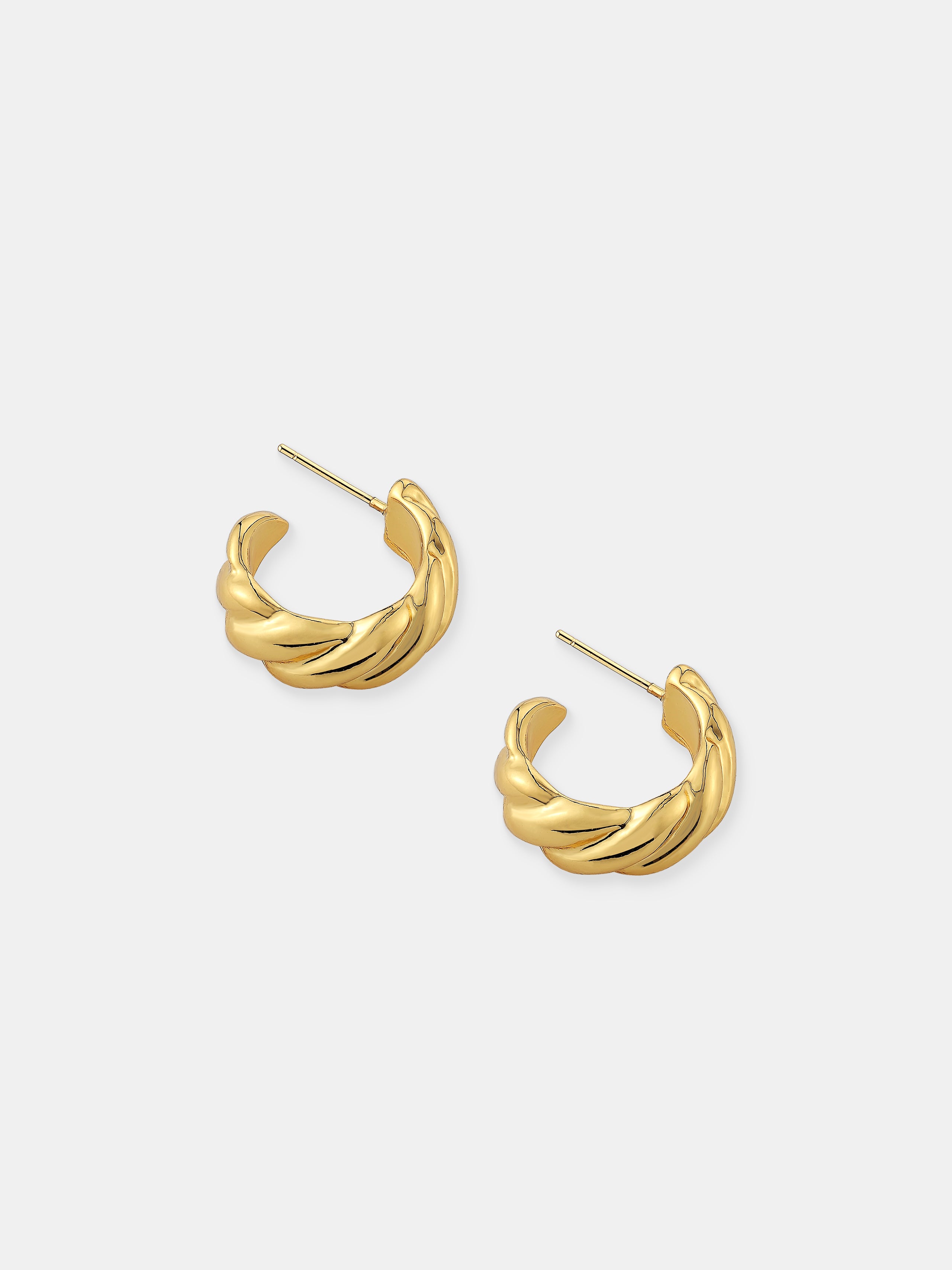 Camile Twist 18K Gold Plated Earrings