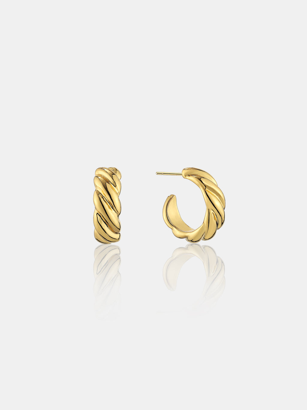 Camile Twist 18K Gold Plated Earrings
