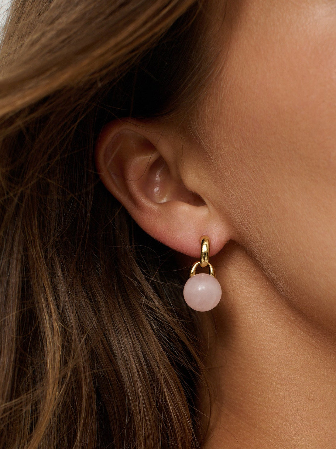 Lula Pink Quartz Earrings