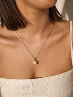 Classic Glass Pearl Necklace - 18K Gold Plated