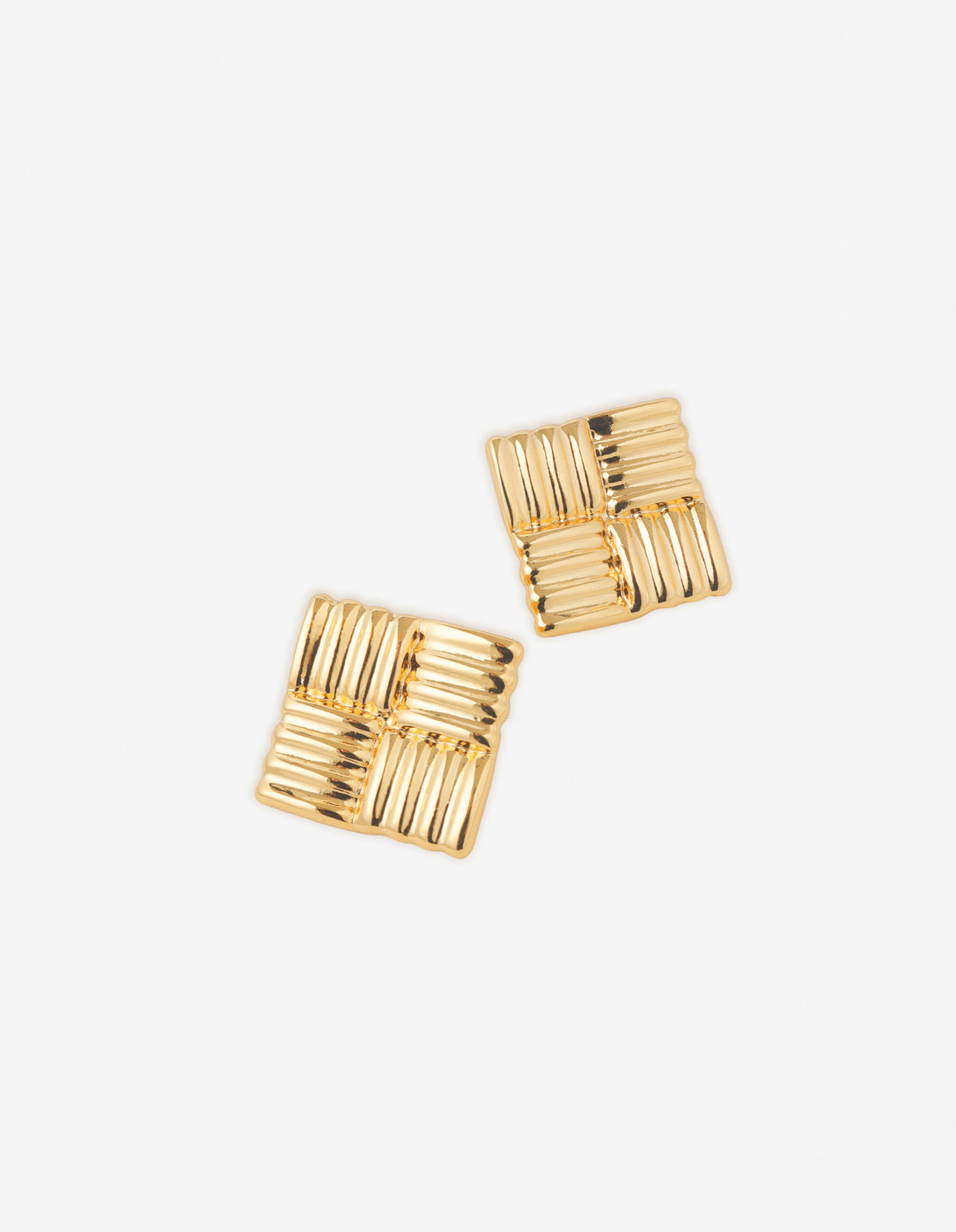 Alannah Square 18K Gold Plated Earrings