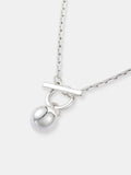 Luna Toggle Necklace - Sterling Silver Plated