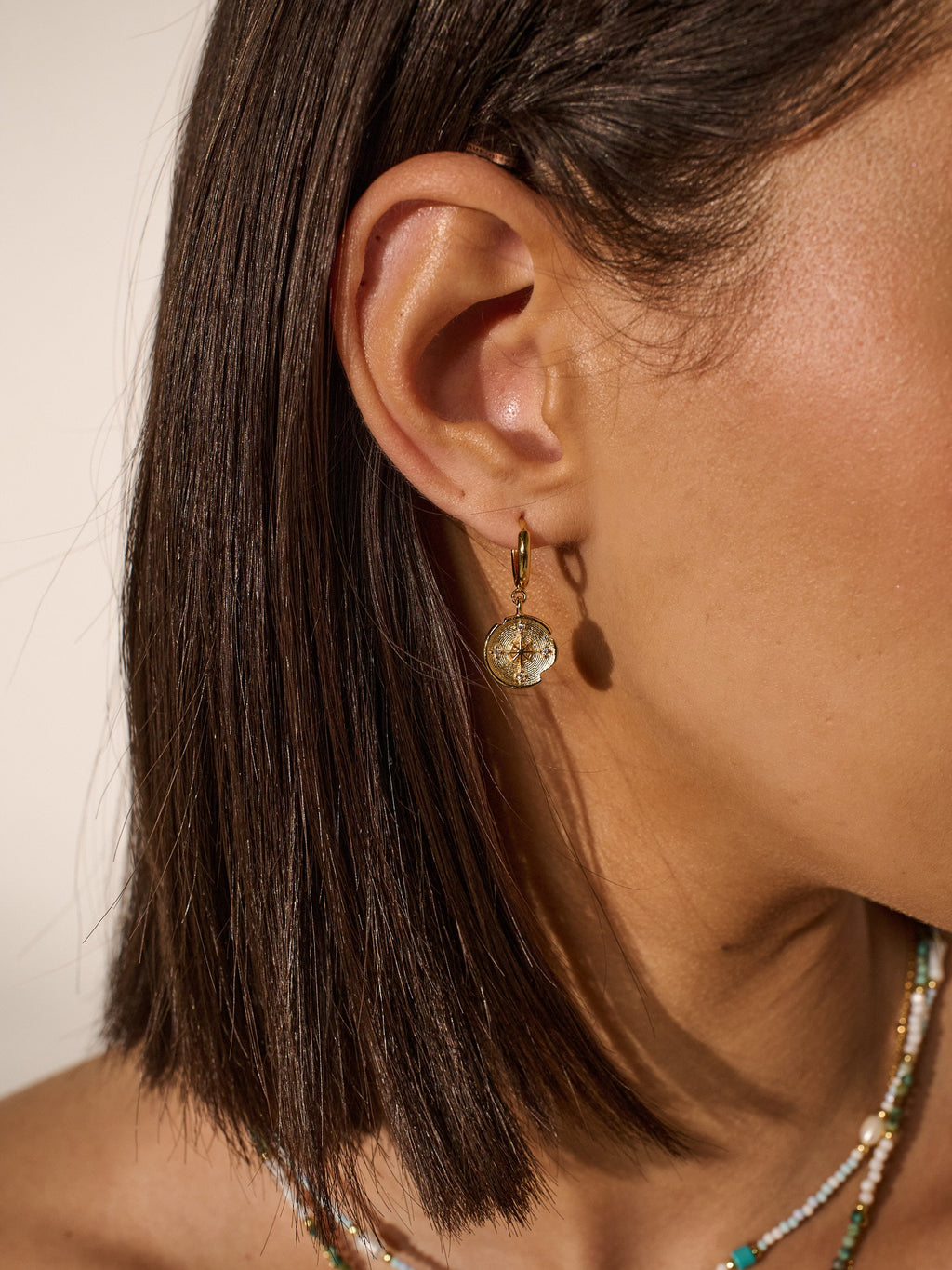 Eclipse Hoop Earrings - Gold