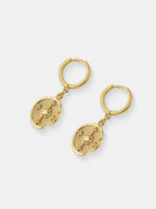 Eclipse Hoop Earrings - Gold