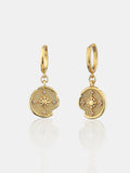 Eclipse Hoop Earrings - Gold