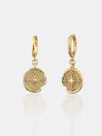 Eclipse Hoop Earrings - Gold