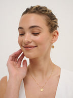 Eclipse Hoop Earrings - Gold