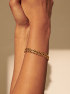 Popcorn Chain Bracelet - 18K Gold Plated