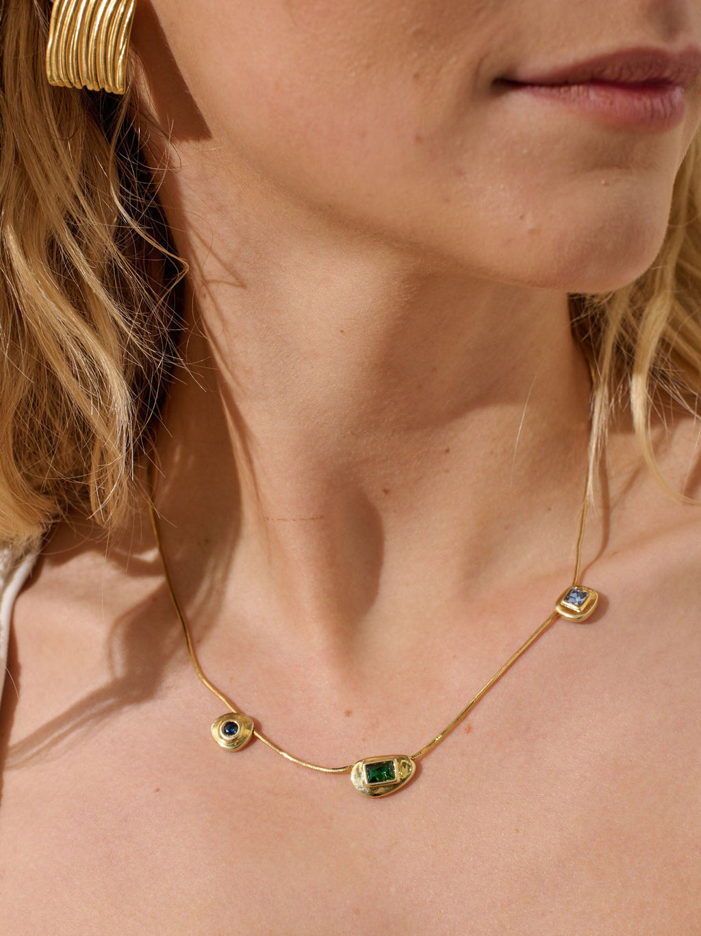 Gisel Eye Necklace - 18K Gold Plated