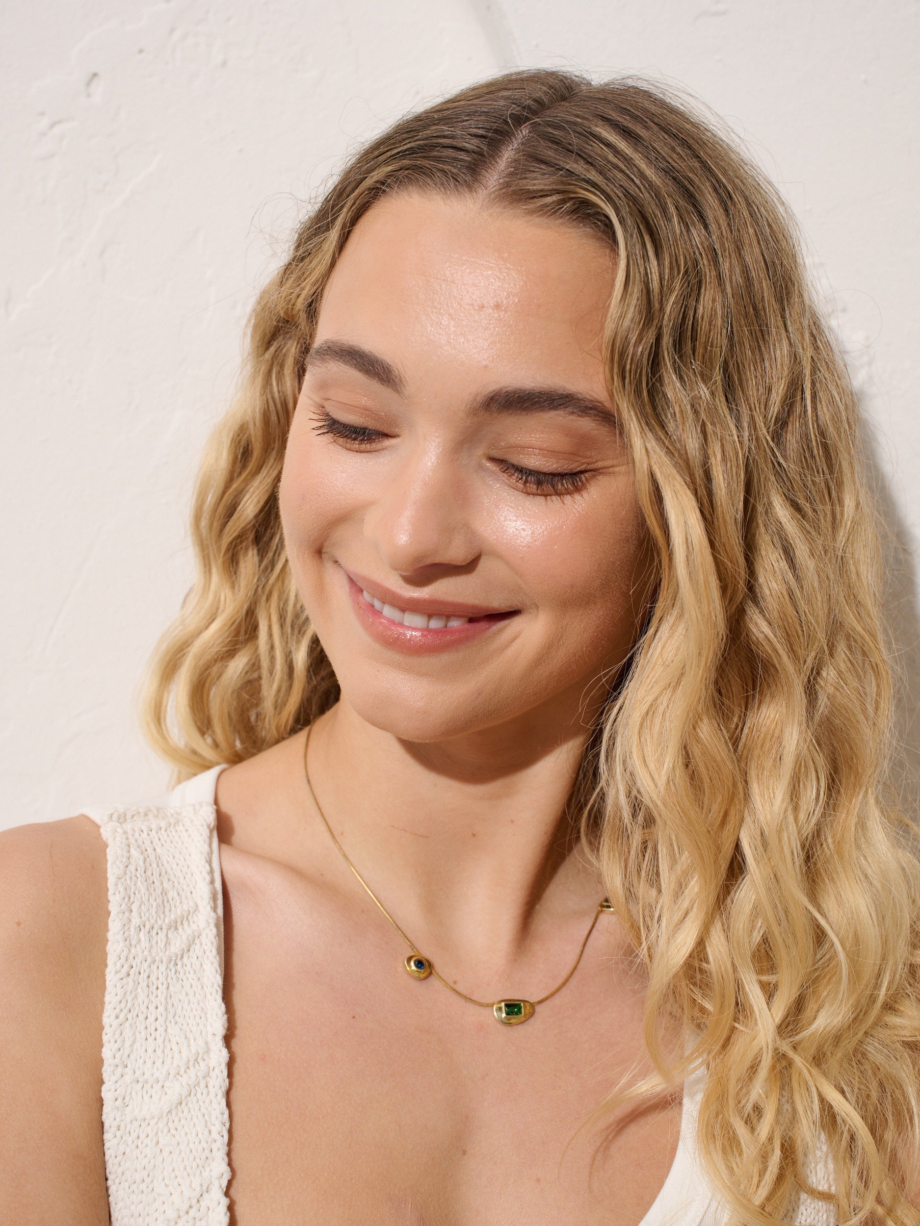 Gisel Eye Necklace - 18K Gold Plated