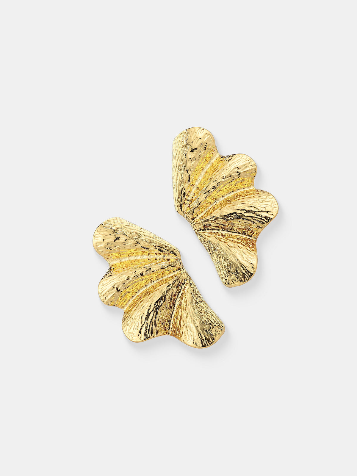 Ginko 18K Gold Plated Earrings