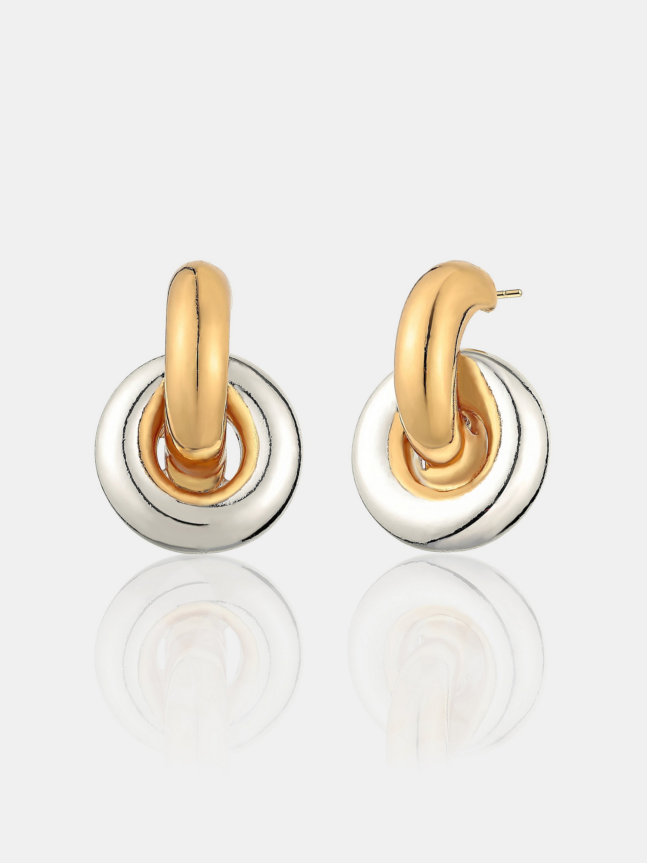 Evie Mixed Metal Plated Earrings