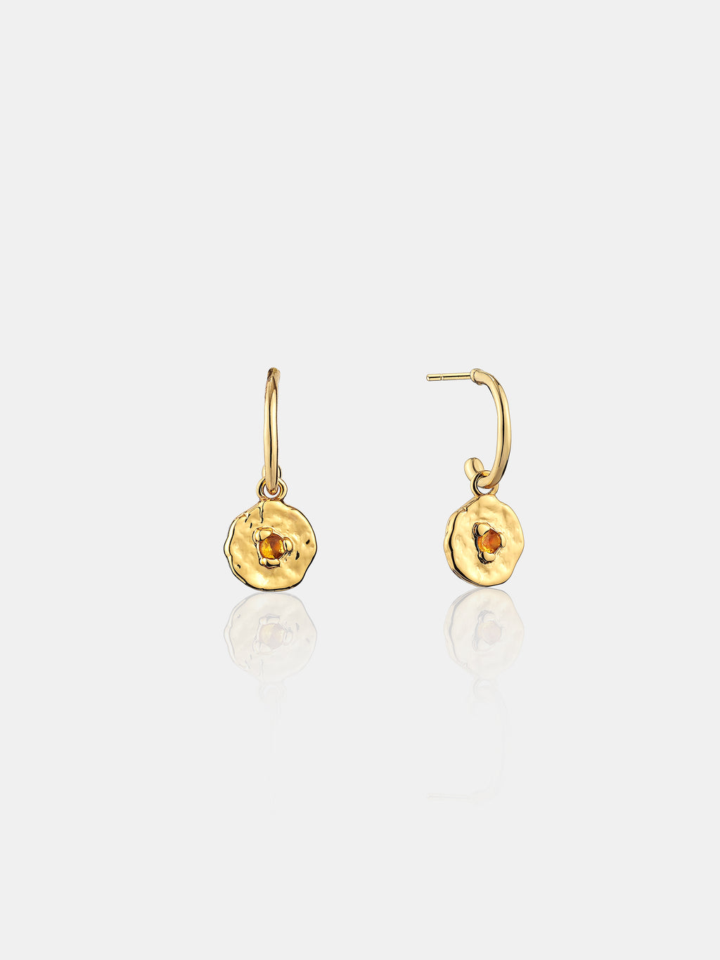 Birthstone Earrings - 18K Gold Plated