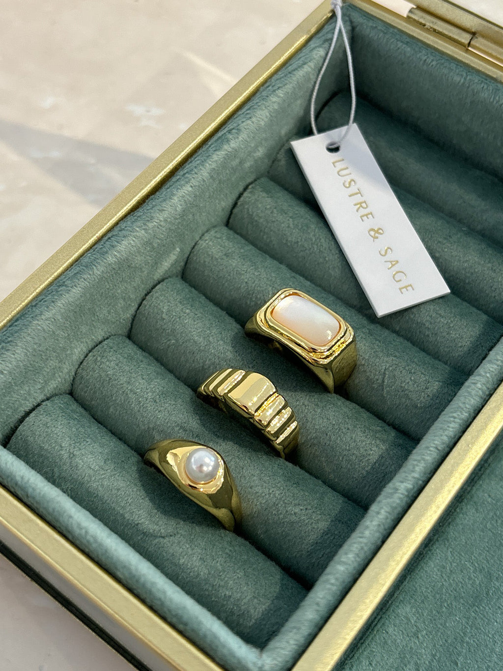 Daily Stacker Ring Set - 18k Gold Plated (3 Sizes)