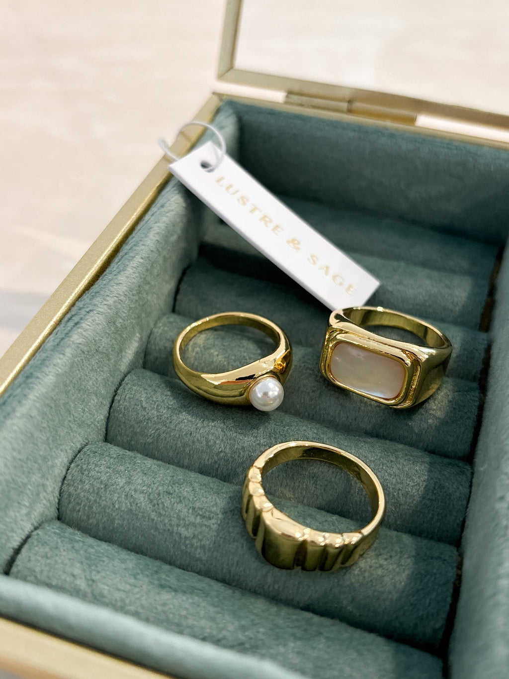 Daily Ring Stack Daily Stacker Ring Set - 18k Gold Plated (3 Sizes) – Lustre & Sage
