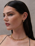 Rope Chain Necklace - 18K Gold Plated