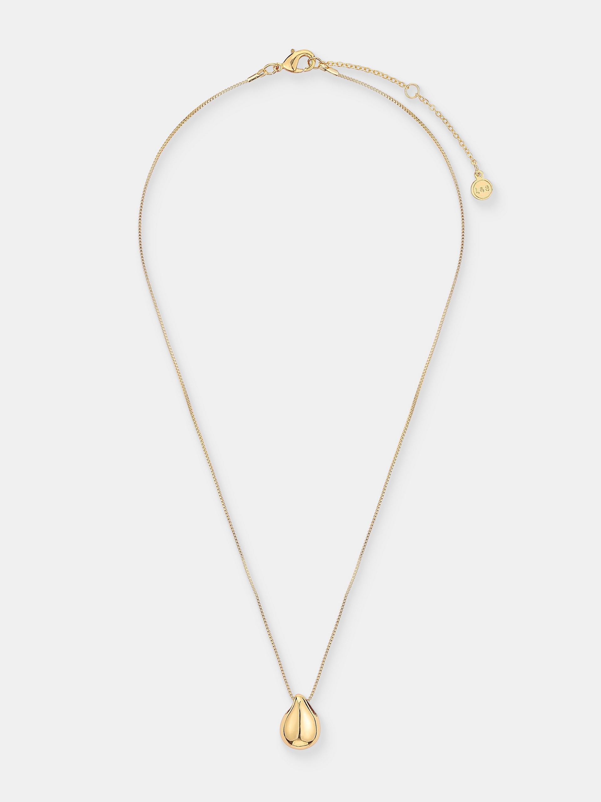Droplet Pendant Necklace - 18K Gold Plated