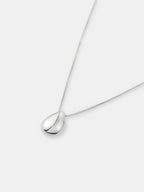 Droplet Pendant Necklace - Sterling Silver Plated