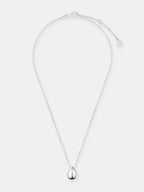 Droplet Pendant Necklace - Sterling Silver Plated