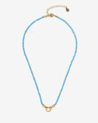 Unity Crystal Beaded Necklace - Blue