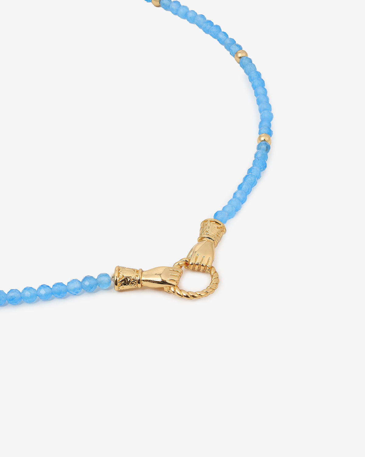 Unity Crystal Beaded Necklace - Blue