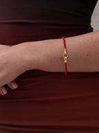 Harry Gold Bracelet - Red