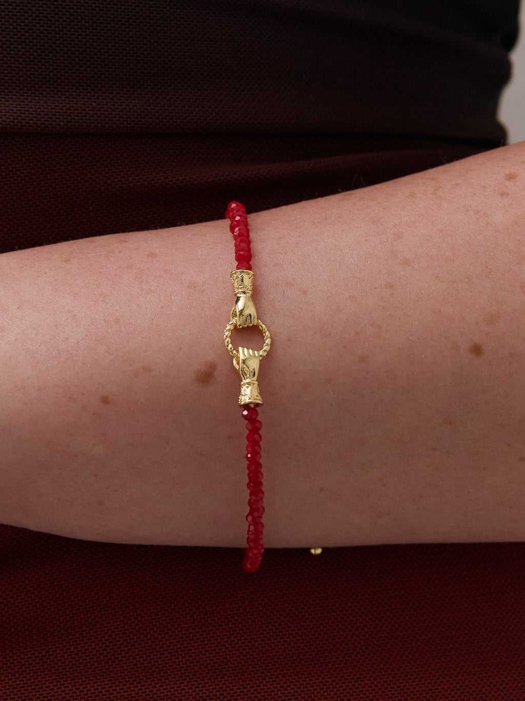 Harry Gold Bracelet - Red