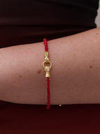 Harry Gold Bracelet - Red