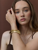 Bold Snake Magnetic Bangle - 18K Gold Plated