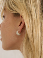 Diamanté Droplet Earrings - 18K Gold Plated